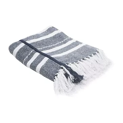 Lr Home Adrian Stripe Washable Throw