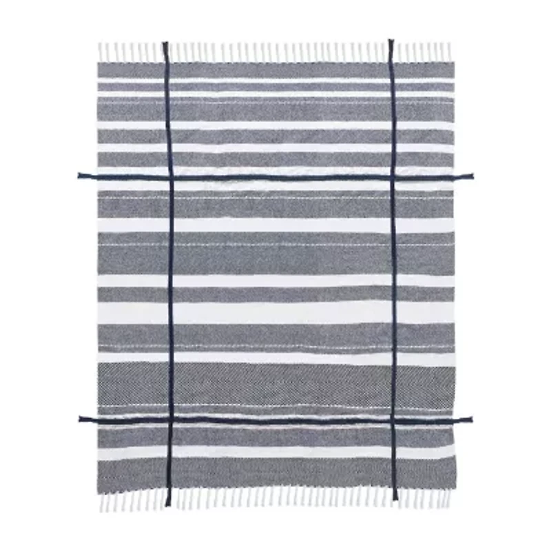 Lr Home Adrian Stripe Washable Throw