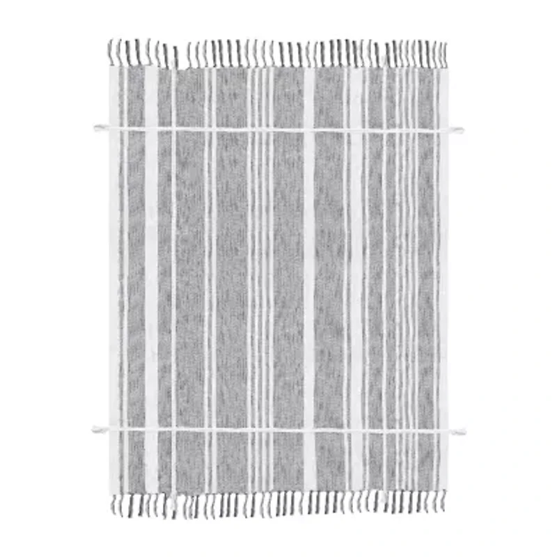 Lr Home Cameron Stripe Washable Throw