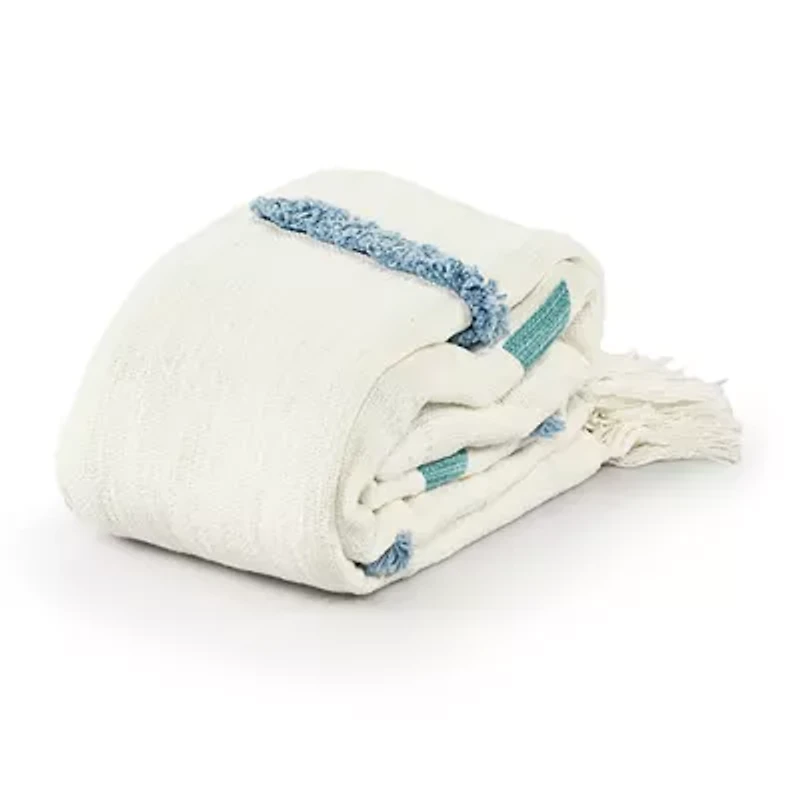Lr Home Ian Geometric Washable Throw