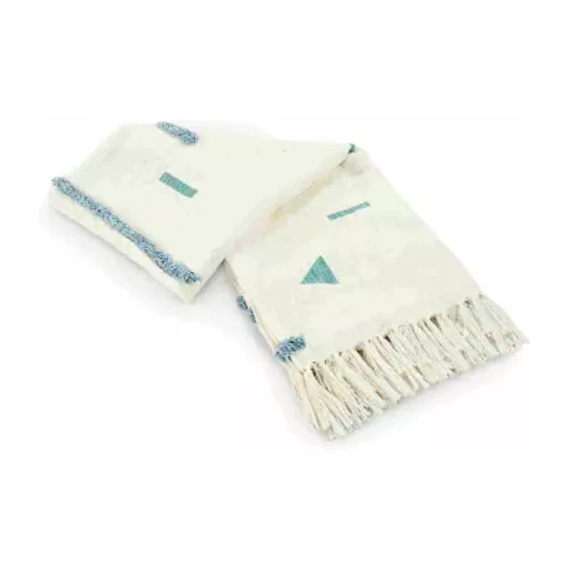 Lr Home Ian Geometric Washable Throw