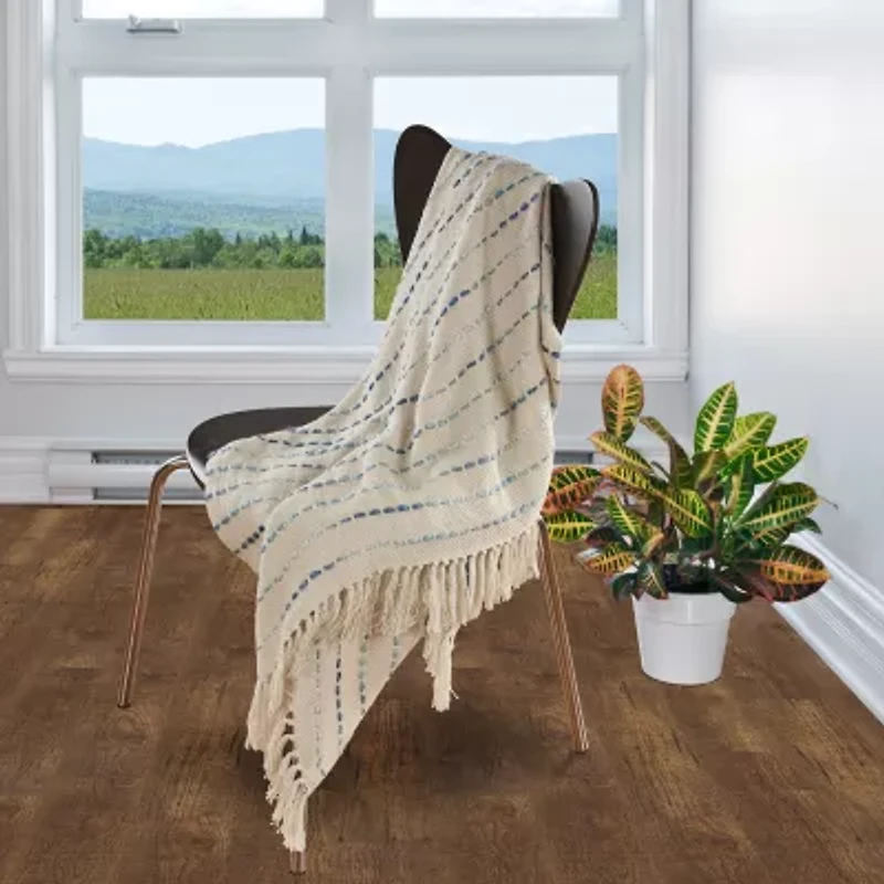 Lr Home Tony Stripe Reversible Throw