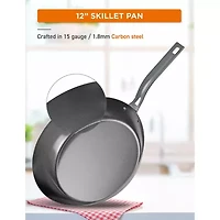 Commercial Chef 12 Inch Carbon Steel Non-Stick Skillet