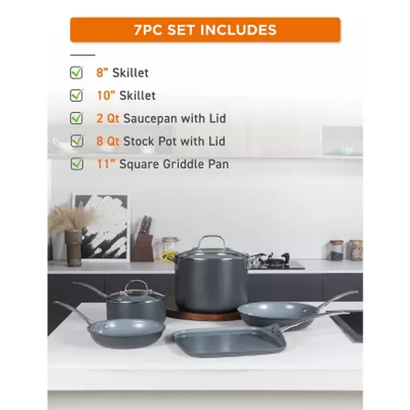 Commercial Chef 7-pc. Non-Stick Cookware Set
