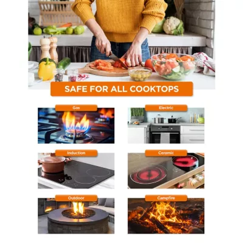 Commercial Chef 7-pc. Non-Stick Cookware Set