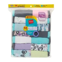 Hanes Bonus Pack Little & Big Kid Girls 14 Pack Hipster Panty Guh14b