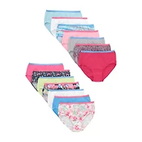 Hanes Bonus Pack Little & Big Kid Girls 14 Briefs Gubb4b