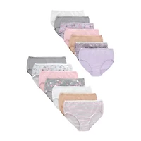 Hanes Bonus Pack Little & Big Kid Girls 14 Briefs Gubb4b