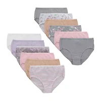 Hanes Little & Big Kid Girls 12 Pack Briefs Gubr12