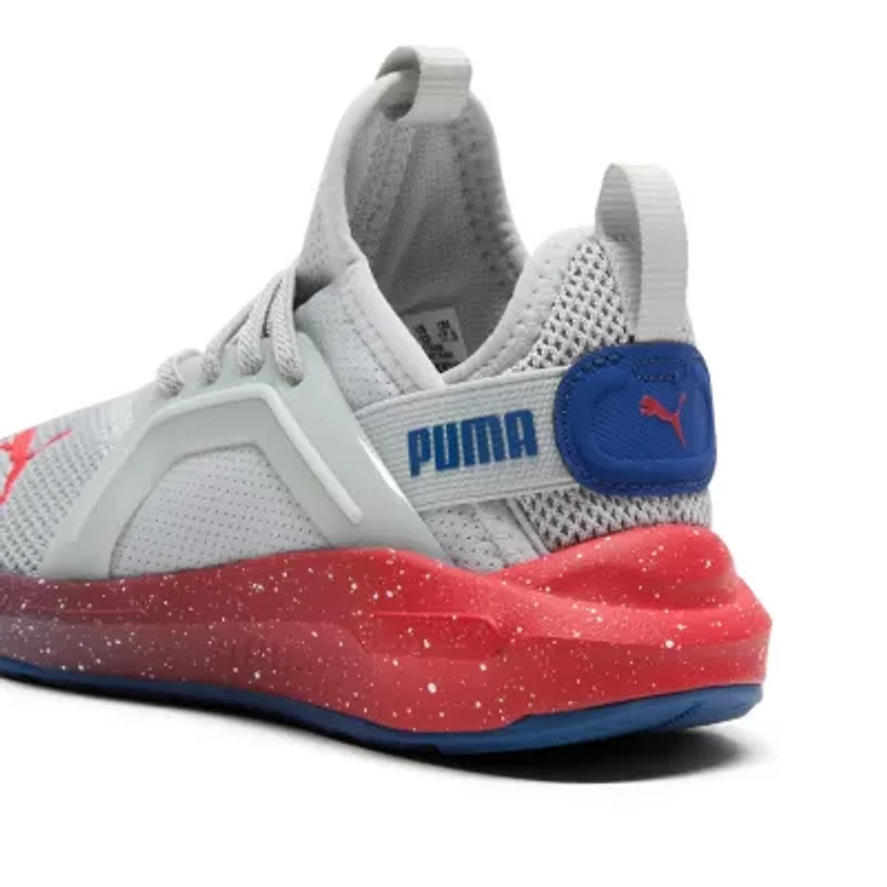 PUMA Soft Enzo 5 Speckle Fade Little Kid Boys Running Shoes