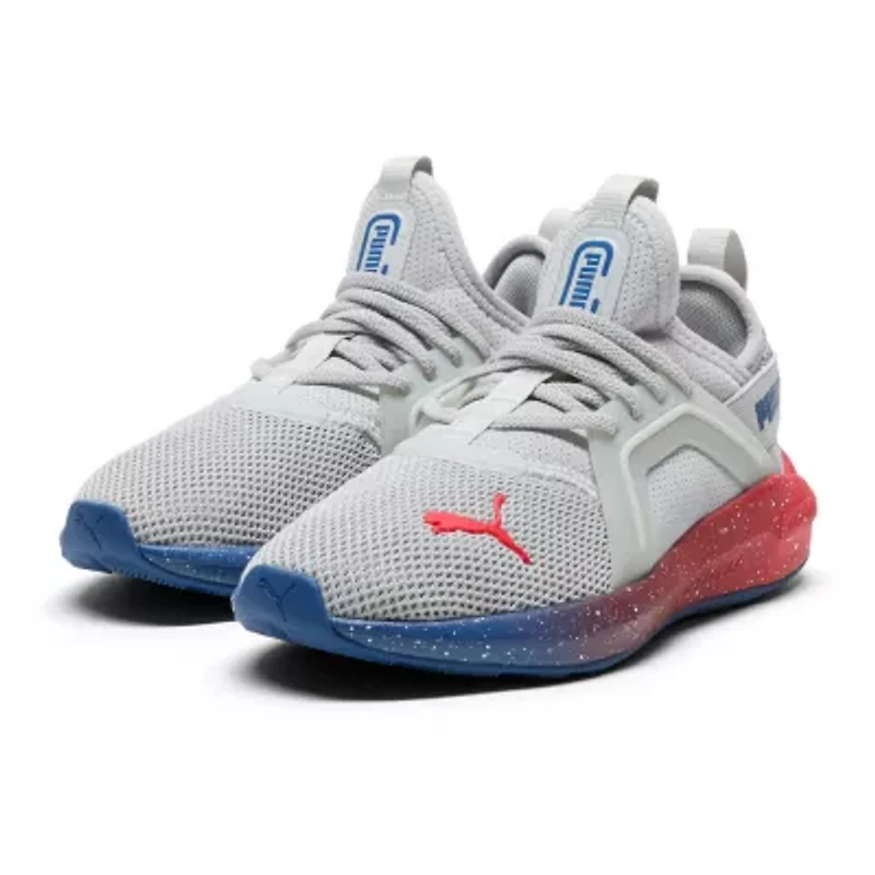 PUMA Soft Enzo 5 Speckle Fade Little Kid Boys Running Shoes