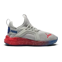 PUMA Soft Enzo 5 Speckle Fade Little Kid Boys Running Shoes