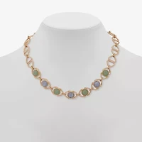 a.n.a Gold Tone Womens 16 Inch Collar Necklace