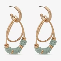 a.n.a Gold Tone Orbital Womens Drop Earrings