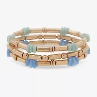 a.n.a Gold Tone Womens 3-pc. Bracelet Set