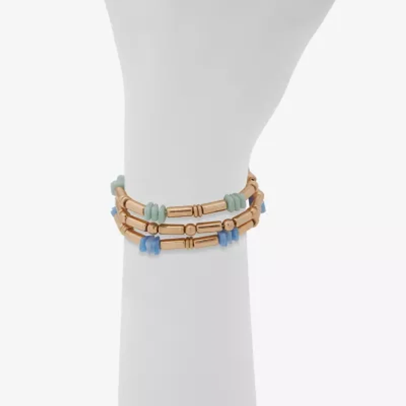 a.n.a Gold Tone Womens 3-pc. Bracelet Set