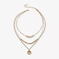 a.n.a Gold Tone Womens 17 Inch Strand Necklace
