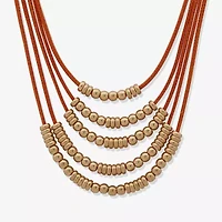 a.n.a Gold Tone Womens Inch Strand Necklace