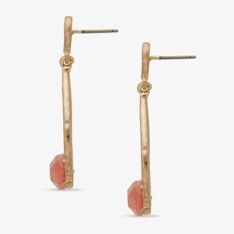 a.n.a Gold Tone Womens Drop Earrings