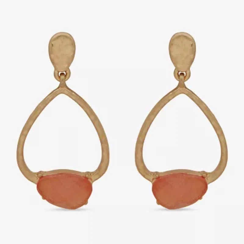 a.n.a Gold Tone Womens Drop Earrings