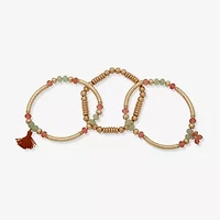 a.n.a Gold Tone Womens 3-pc. Bracelet Set