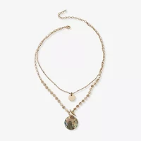 a.n.a Gold Tone Toggle Womens 18 Inch Pendant Necklace