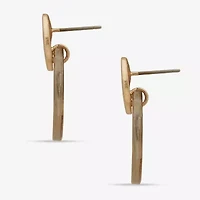 a.n.a Gold Tone Womens Drop Earrings