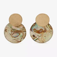 a.n.a Gold Tone Womens Drop Earrings