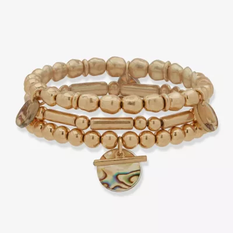 a.n.a Gold Tone Womens 3-pc. Bracelet Set