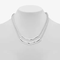 Worthington Silver Tone Womens 17 Inch Strand Necklace
