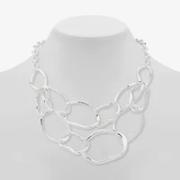 Worthington Silver Tone Womens 17 Inch Strand Necklace