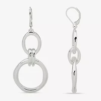 Worthington Silver Tone Womens Drop Earrings