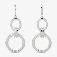Worthington Silver Tone Womens Drop Earrings