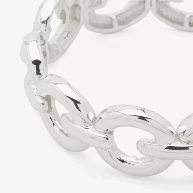 Worthington Silver Tone Womens Stretch Bracelet