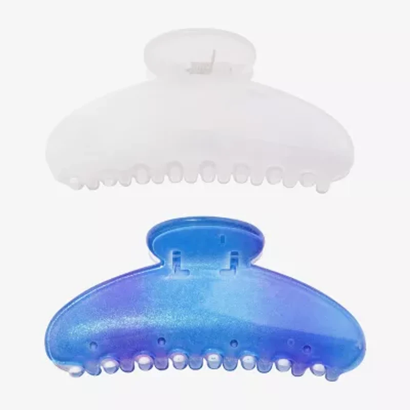 Arizona Half Moon Blue & White 2-pc. Hair Clip