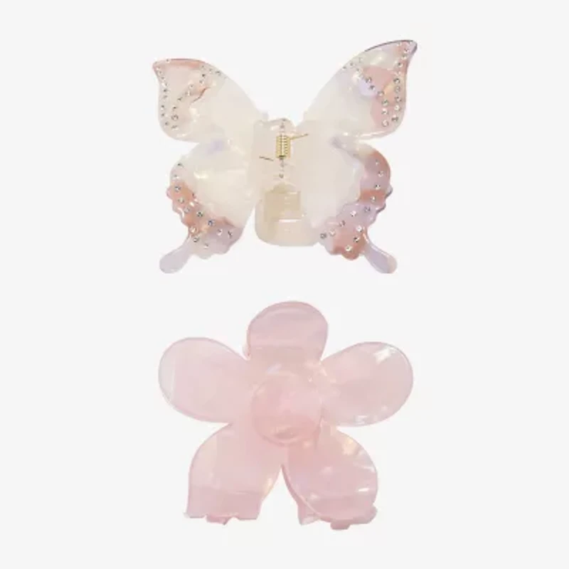 Arizona Butterfly & Flower 2-pc. Hair Clip