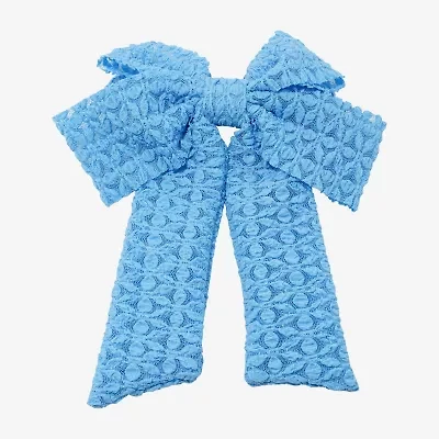Arizona Blue Textured Hair Bow