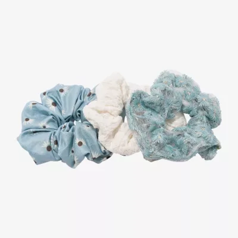 Arizona 3-pc. Light Blue Floral Hair Ties