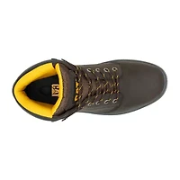 CAT Mens Striver Steel Toe Slip Resistant Block Heel Work Boots