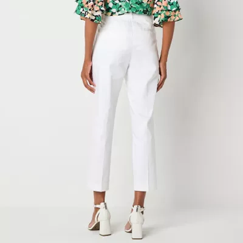 Liz Claiborne Emma Emma Womens Tall Ankle Mid Rise Ankle Pant
