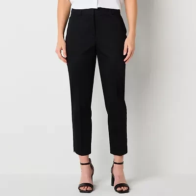 Liz Claiborne Emma Womens Ankle Mid Rise Tall Pant