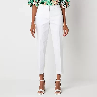 Liz Claiborne Emma Emma Womens Tall Ankle Mid Rise Ankle Pant
