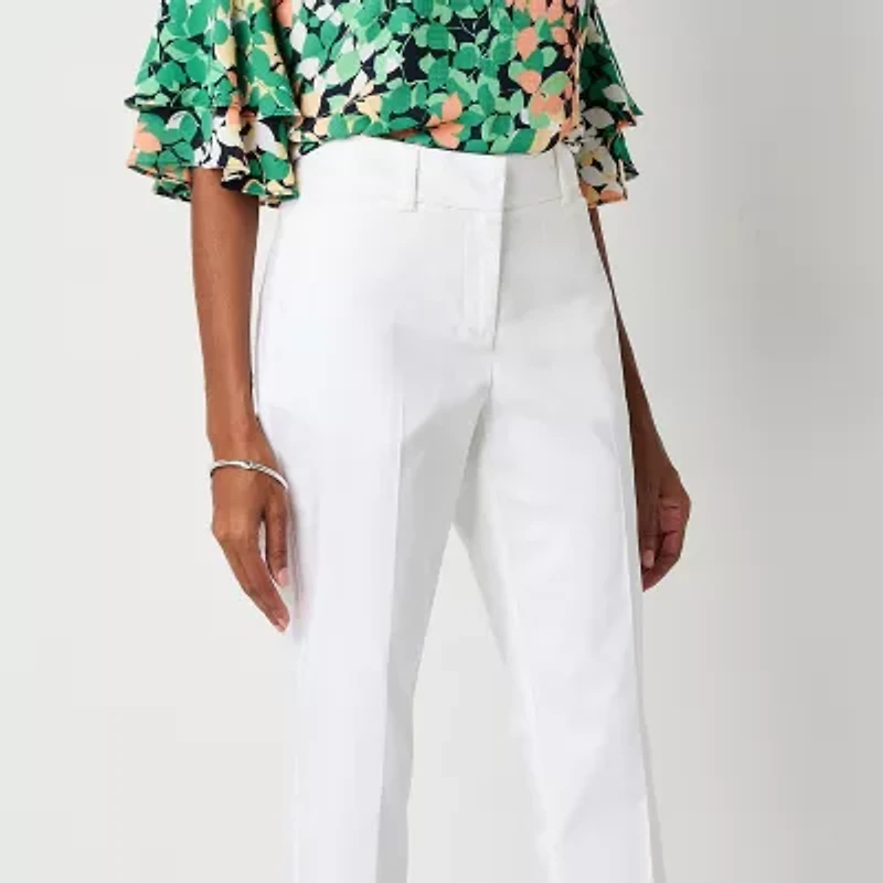 Liz Claiborne Emma Emma Womens Tall Ankle Mid Rise Ankle Pant