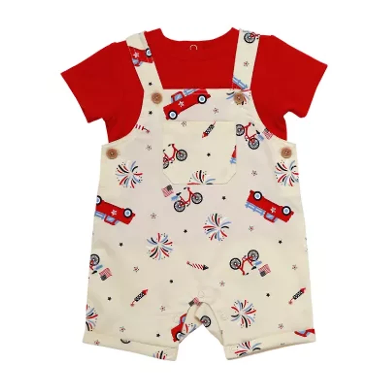 Baby Starters Baby Boys 2-pc. Shortall Set