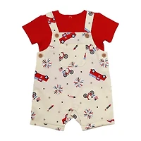 Baby Starters Baby Boys 2-pc. Shortall Set