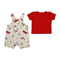 Baby Starters Baby Boys 2-pc. Shortall Set