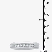 I Said Yes (H-I / I1) Mens 1/4 CT. T.W. Lab Grown White Diamond 14K Two Tone Gold Over Silver Wedding Band