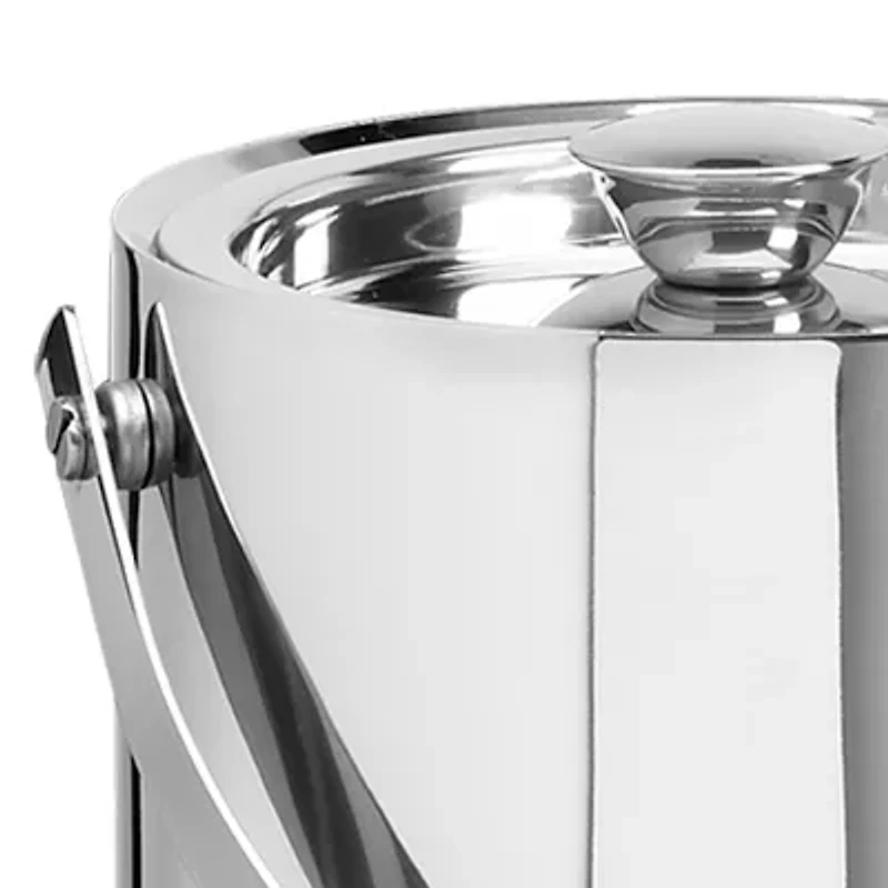 Kraftware Barware Stainless Steel 3-qt. Double Wall Ice Bucket