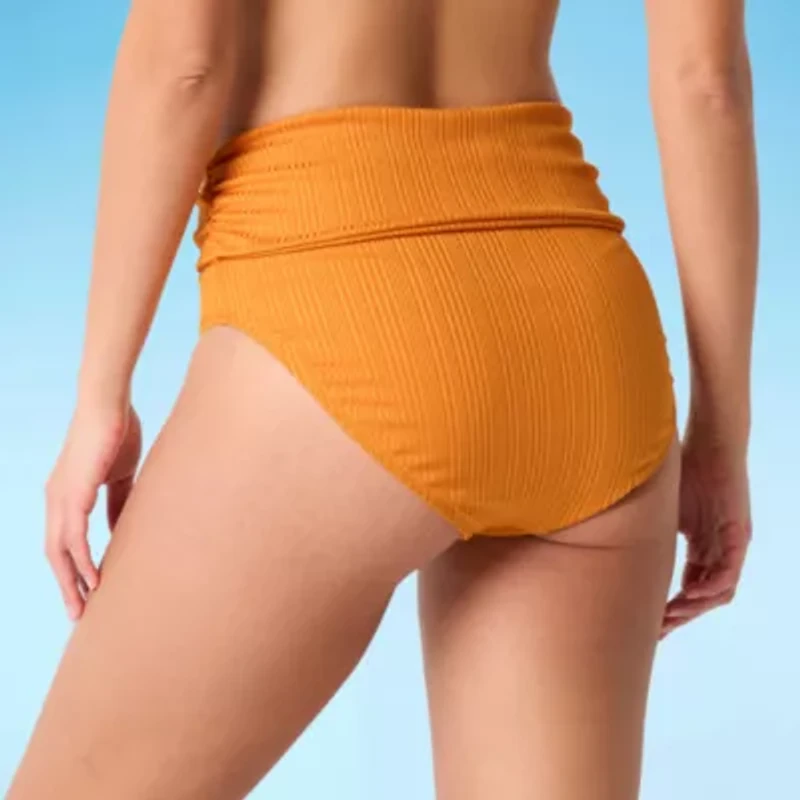 Mynah Womens Lined High Waist Bikini Swimsuit Bottom