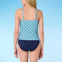 Liz Claiborne Womens Lined Tankini Swimsuit Top